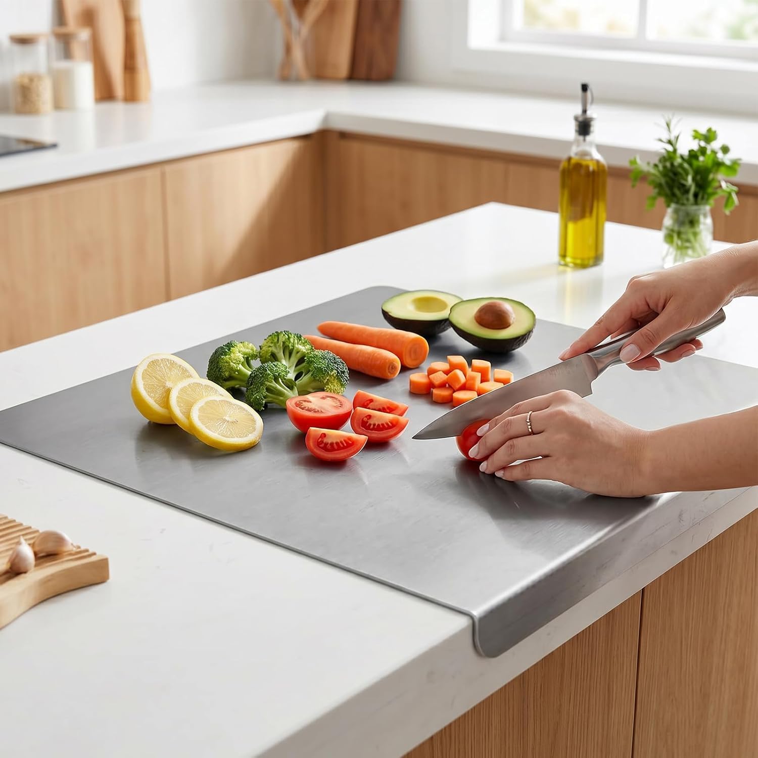 Stainless Steel Cutting Board  - Heavy Equipment Bucket ulasan dan harga