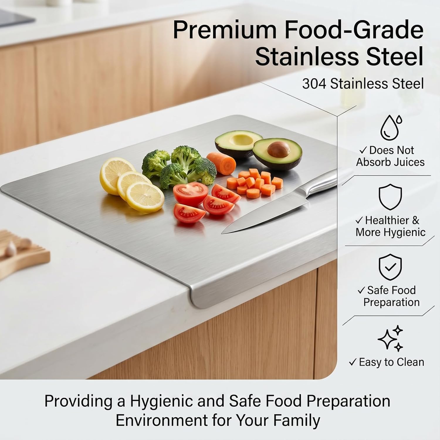 Stainless Steel Cutting Board  - Heavy Equipment Bucket ulasan dan harga